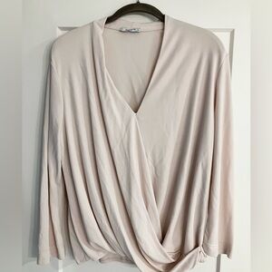 MM Lafleur Deneuve Faux Wrap Top Light Blush/Champage